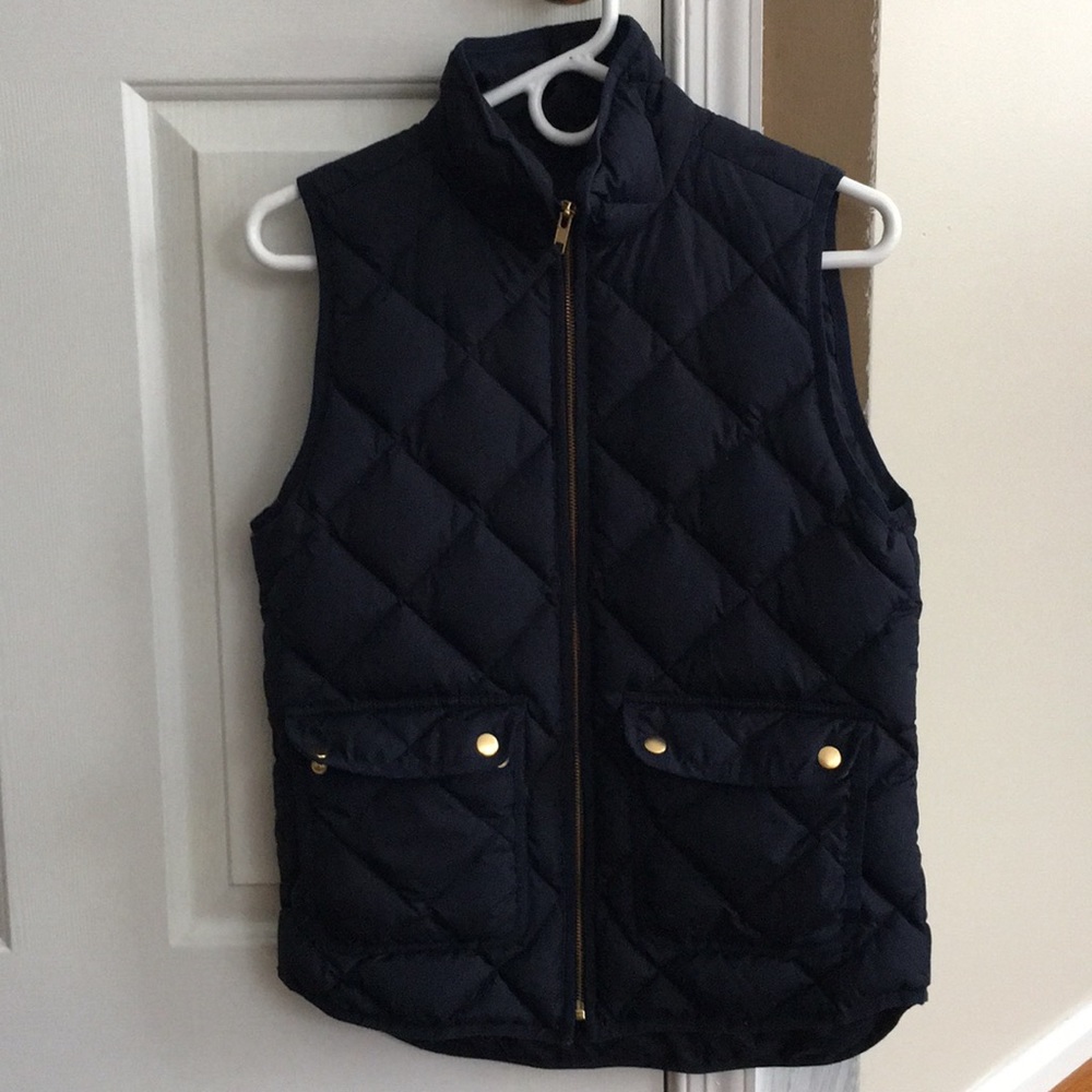 J.Crew Navy puffer vest size xs